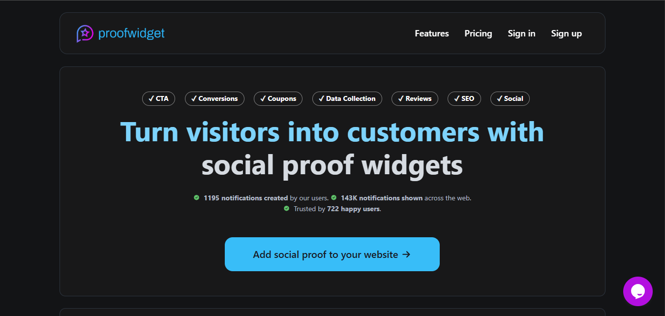 Proof Widget